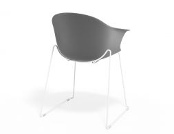 P 2 Pebble Armchair Greyseatv2 Sledwhite