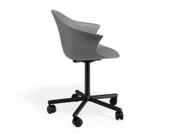 P 3 Pebble Armchair Greyseatv2 Swivelcastors