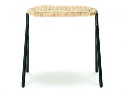 Rattan Low Stool Kaki