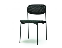 Black Rattan Dining Chair