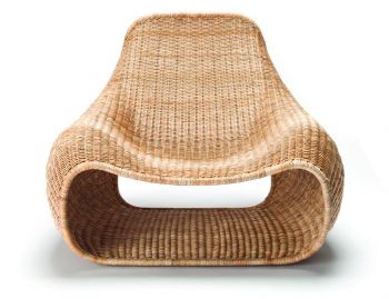 Snug Indoor Lounge Chair Natural Rattan Slimit image