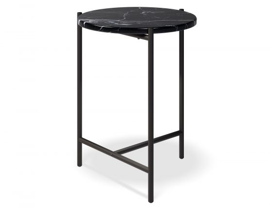 Black Marble Side Table