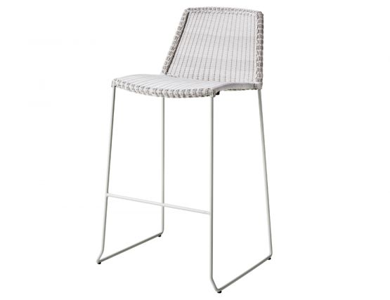 Breeze Range Bar Stool White Grey