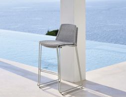 Breeze Range Bar Stool Light Grey 3