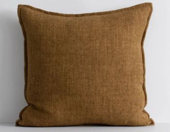 Flaxmill Cushion Pecan with Feather Inner by Baya image