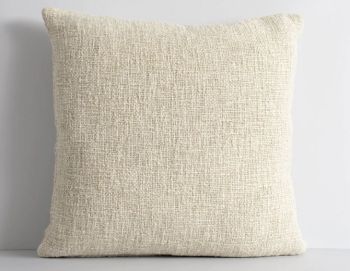 Cumbria Cushion with Feather Inner Oat by Baya image