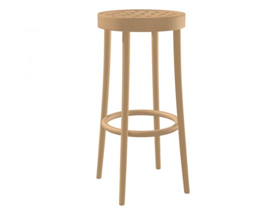 822 Barstool 80cm Natural Oiled