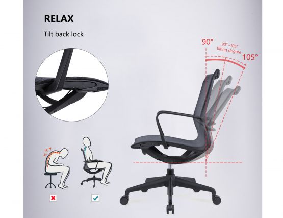 Lunar Grey Office Chair 22