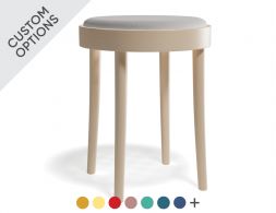 822 Low Stool Beechnatural Banner Dots