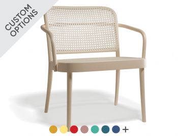 811 Hoffmann Lounge Armchair with Cane Seat and Backrest by TON image