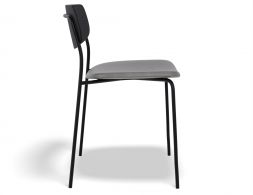 Rylie Chair Black GreyPU Side