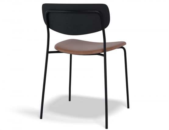 Rylie Chair Black TanPU Back