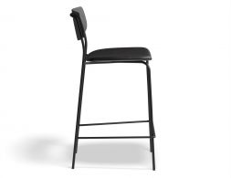 Rylie Stool 65cm Black BlackPU Side