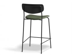 Rylie Stool 65cm Black GreenPU Back