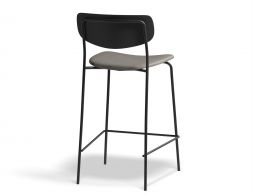 Rylie Stool 65cm Black GreyPU Back