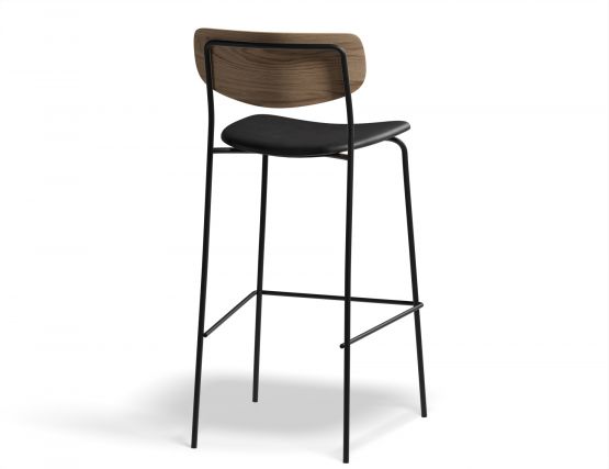 Rylie Stool 75cm Natural BlackPU Back