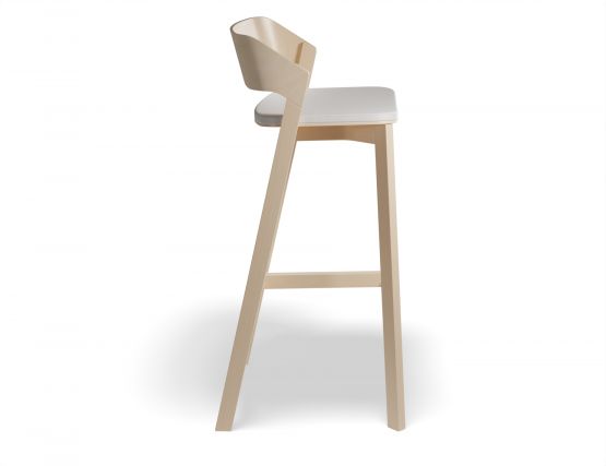 Merano Barstool Seatpad Beech Fargo701 Side