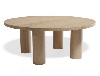 Orbix Round Coffee Table Natural Ash by Huset image