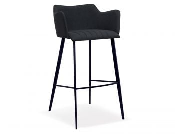 Andorra Bar Stool Anthracite Grey Seat by Bent Design image