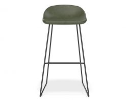 Pop Barstool 75cm Greenseat Blackframe Fronton