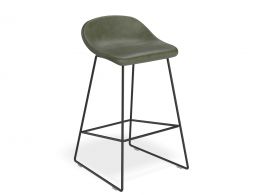 Pop Kitchenstool 66cm Greenseat Blackframe