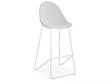 Pebble Stool White Upholstered Seat by Bent Design  image