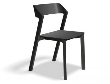 Merano Chair Black Stain Beechwood Veneer Seat and Back - Black by TON image