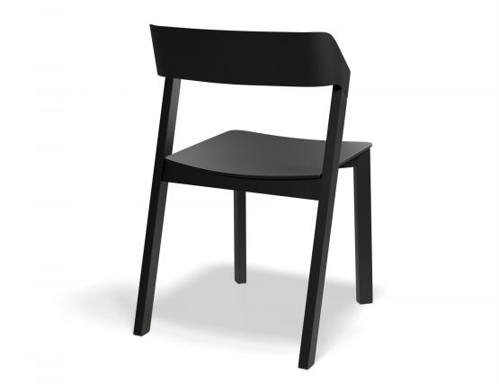 Merano Blackstained Beechwood Diningchair Back