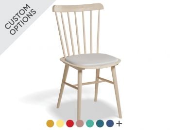 Ironica Dining Chair Upholstered Seat by Tom Kelley for TON image