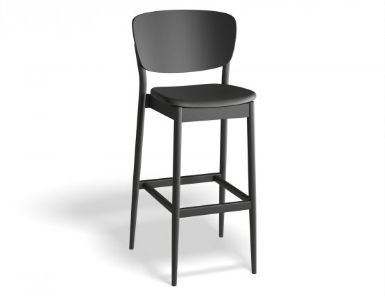 Valencia Barstool 75cm Seatpad Blackgrain Mdr0000