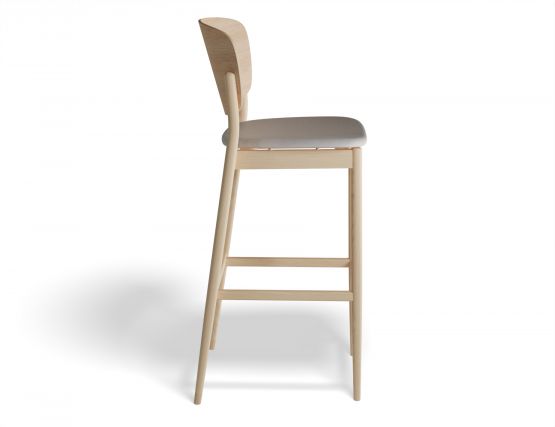 Valencia Barstool 75cm Seatpad Oak Fargo701 Side