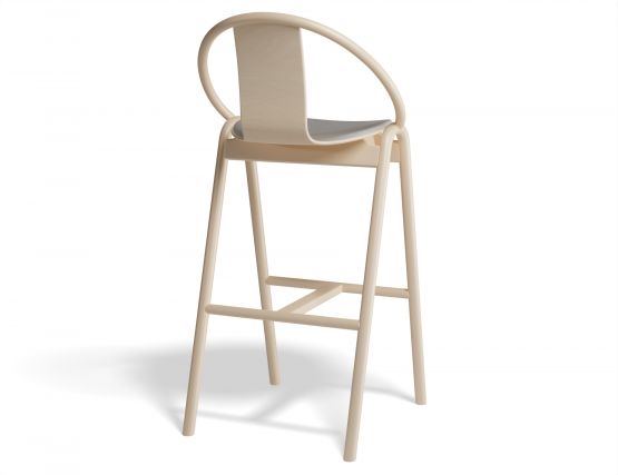 Again Barstool 75cm Seatpad Beechnatural Fargo701 Back