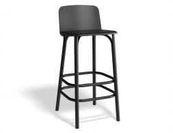 Split Barstool 75cm Blackgrain