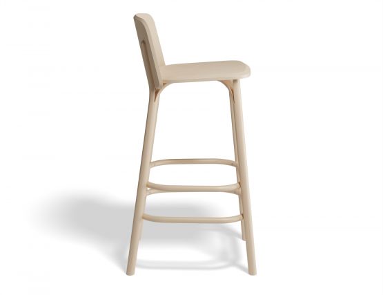 Split Barstool 75cm Beechnatural Side