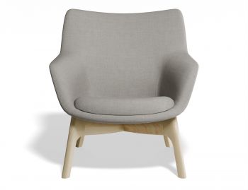 Flow Armchair in Light Grey by Bent Design image