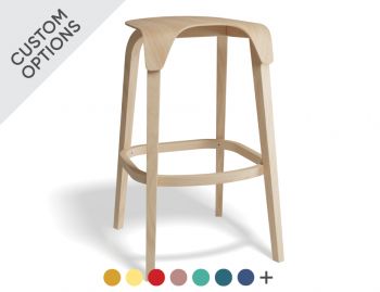 Leaf Stool with Veneer Seat by E-ggs for TON image