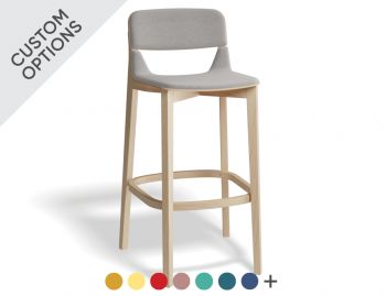 Leaf Stool with Upholstered Seat and Back by E-ggs for TON image