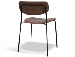 P2 Rylie Chair Walnut TanPU Back