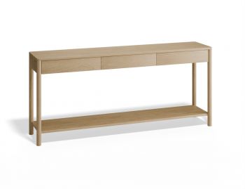 Nordica Solid Oak Console Table 172cm image