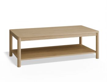 Nordica Natural Solid Oak 120cm Coffee Table by Bent Design image