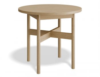 Nordica Natural Solid Oak Round Side Table by Bent Design image