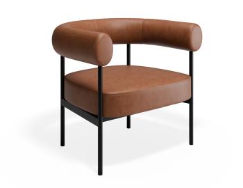 Marlowe Lounge Chair Retro Brandy PU by Bent Design image