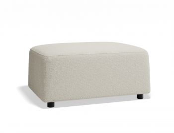 Atticus Ottoman Foot Stool Ivory Cream by Bent Design image