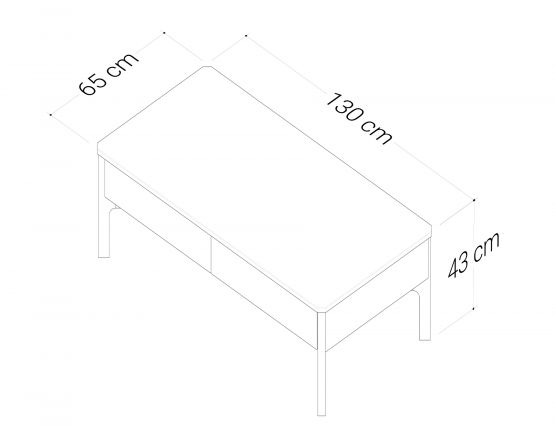 Axton Coffe Table 1300 Measurements