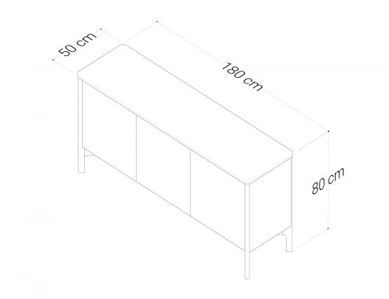Axton Buffet Table 1800 Measurement