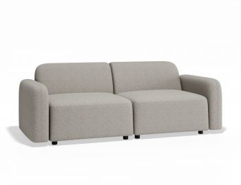 Atticus Modular Sofa 2 Seater Oyster Grey by Bent Design image