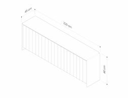 Bond Buffet Table 2200 Measurement