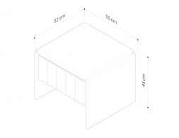 Bryce Side Table Measurement