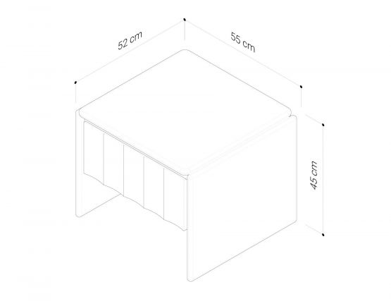 Bryce Side Table Measurement