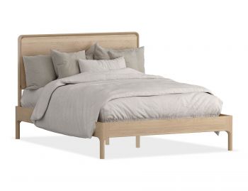 Evana American Oak Queen Bed Frame by Bent Design image
